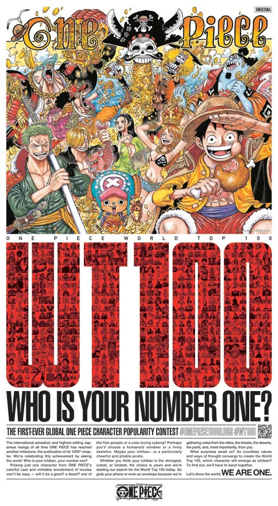 Вышла юбилейная тысячная глава One Piece (Ван-Пис)