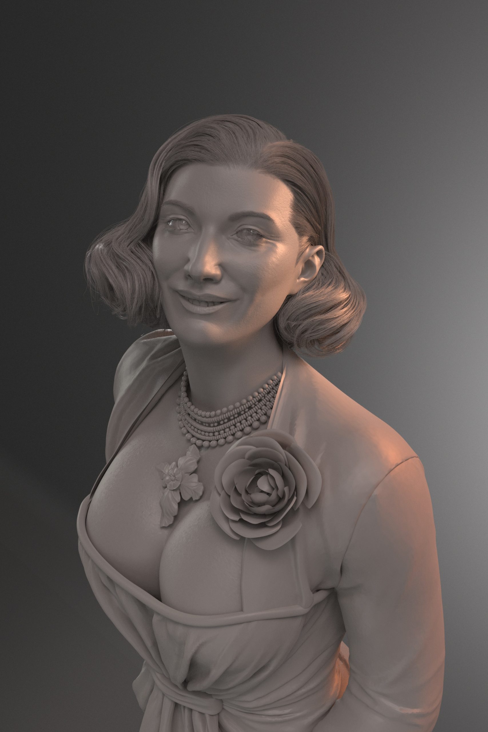 3D модель леди Димитреску