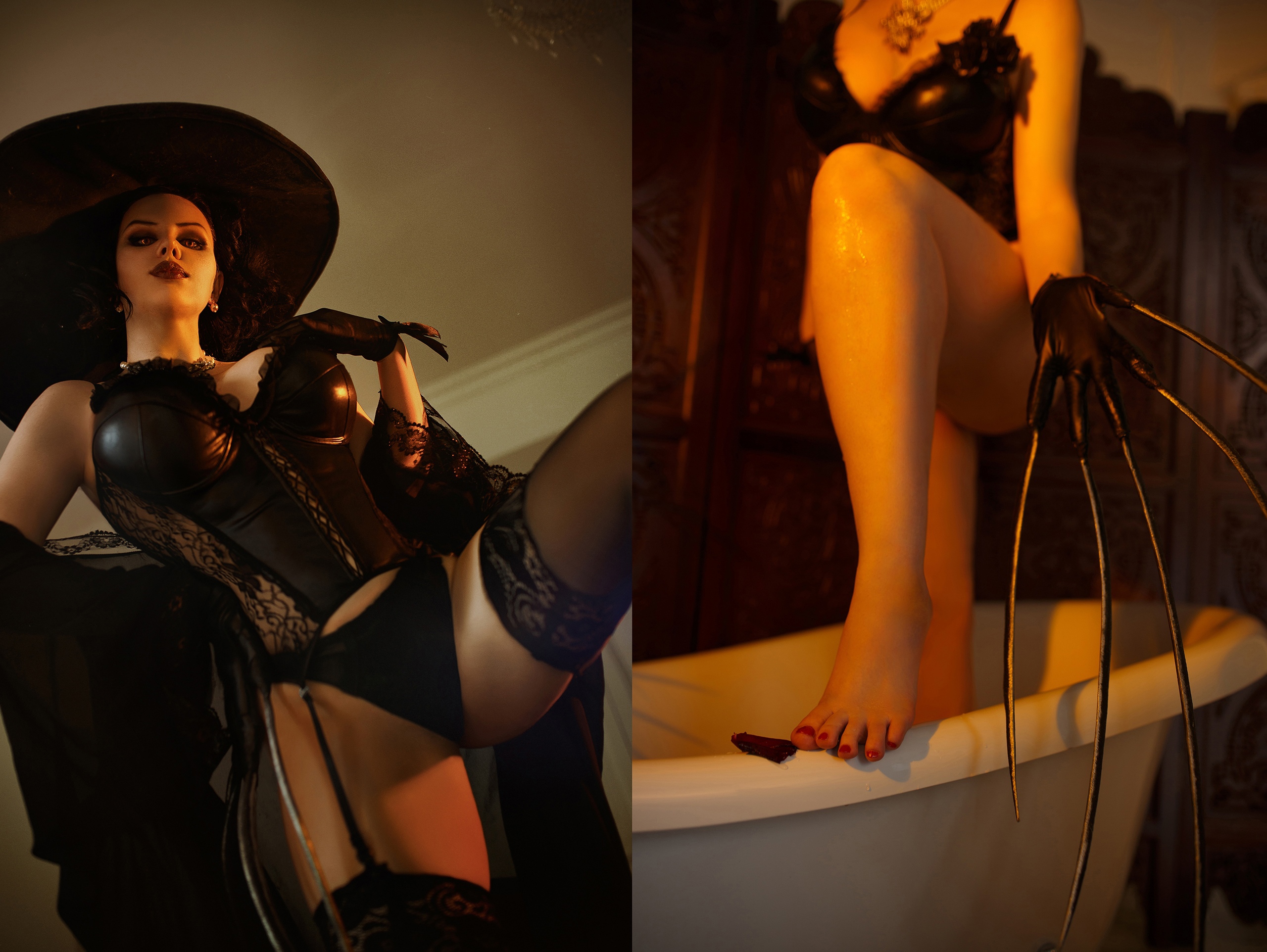 Очаровательная Алиса Арефьева в образе Леди Димитреску из Resident Evil Vil...